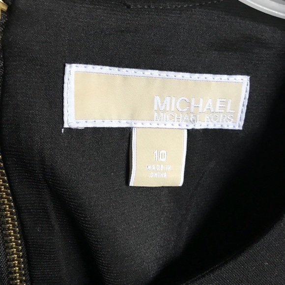 Michael Michael Kors Black Peplum Slit Dress - Picture 6 of 7